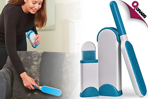 From QR65 Keep your Furniture Clean with a Pet Fur & Lint Remover - Comes with FREE Travel Size Remover as well! (Up to QR198 Value)